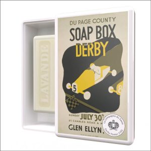 boîte à savon solide Vintage Derby Poster