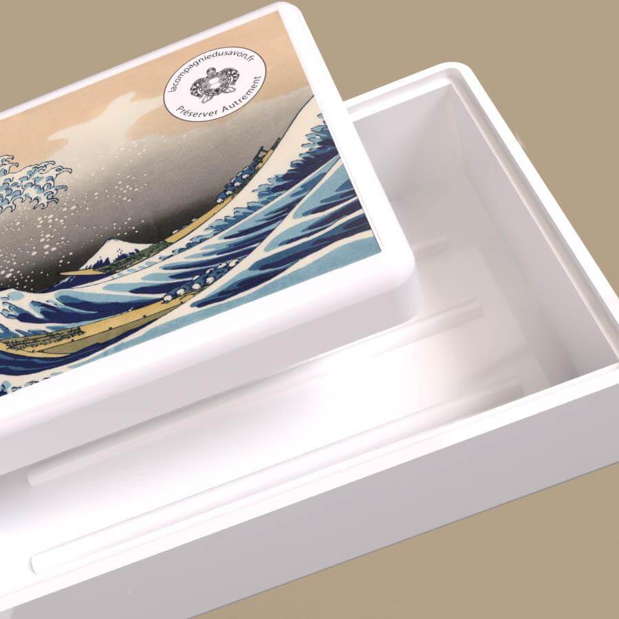 Boîte à savon Grande vague de Kanagawa